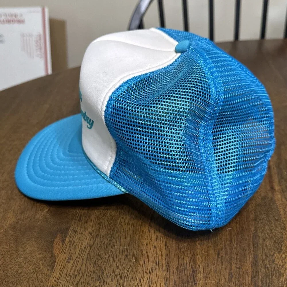 VINTAGE OTTO Montana Big Sky Country Snapback Mesh Hat Blue‎ White Adjustable - Picture 2 of 9